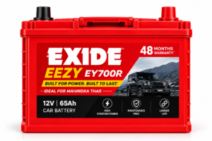 Exide EEZY EGRID 700R (65AH) Mahindra Thar Battery