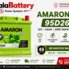 Mahindra-Thar-car-battery-Amaron GO 95D26R – 65Ah-Amala Battery & Power systems